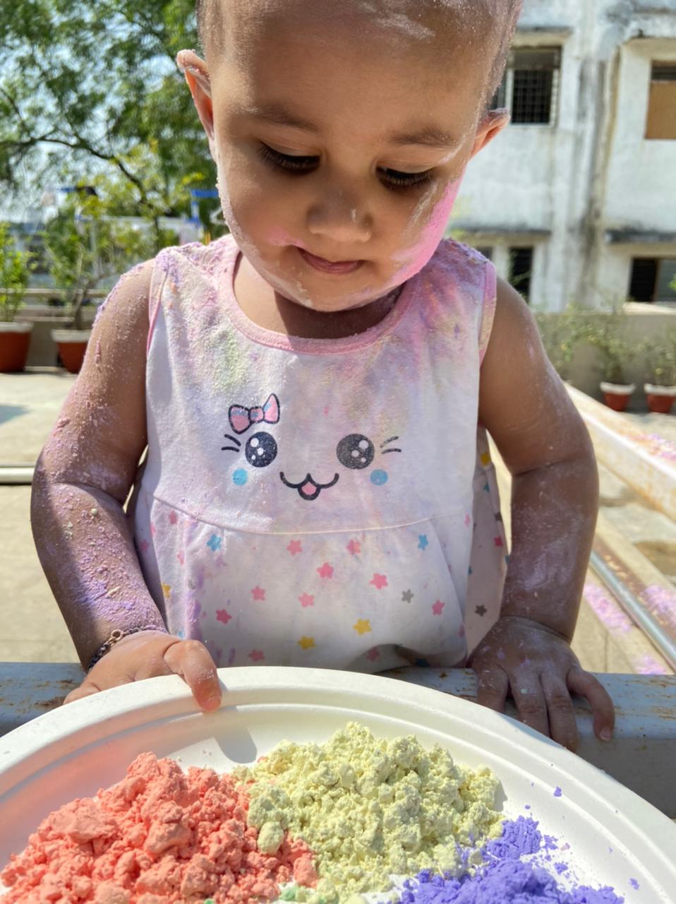 Eco-friendly Holi Colours - Handmade, Chemical free, Child Safe (Assorted Set Of 3 -100gms Each)