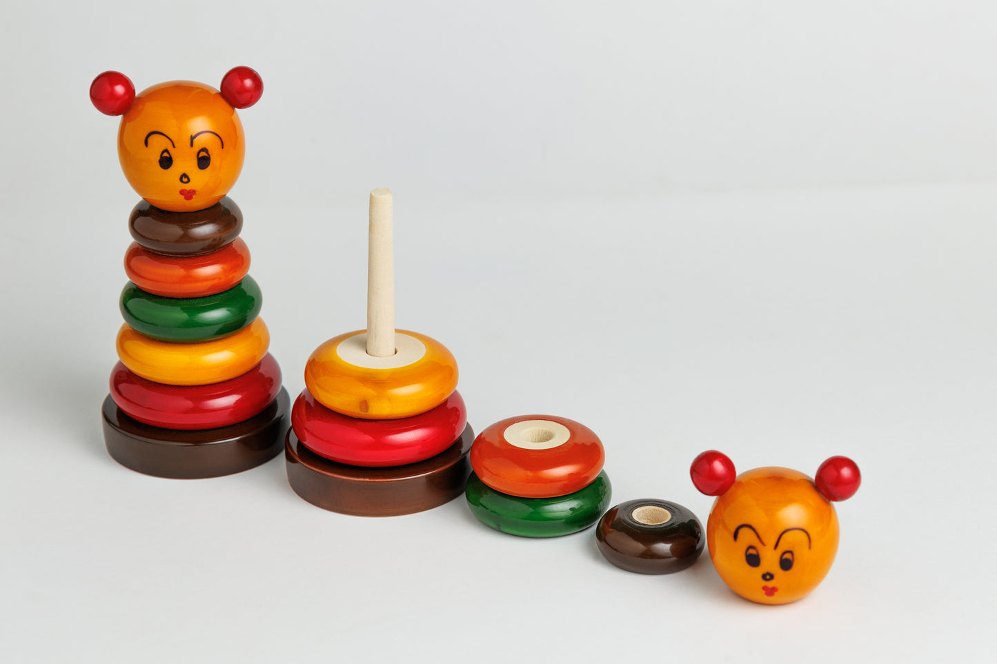 Montessori Wooden Stacking Rings Toy