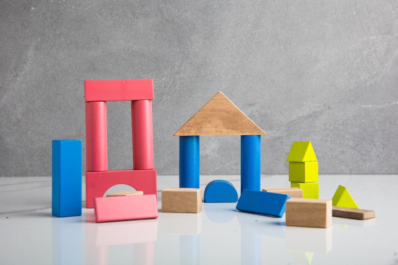 Castle Building Blocks Wooden