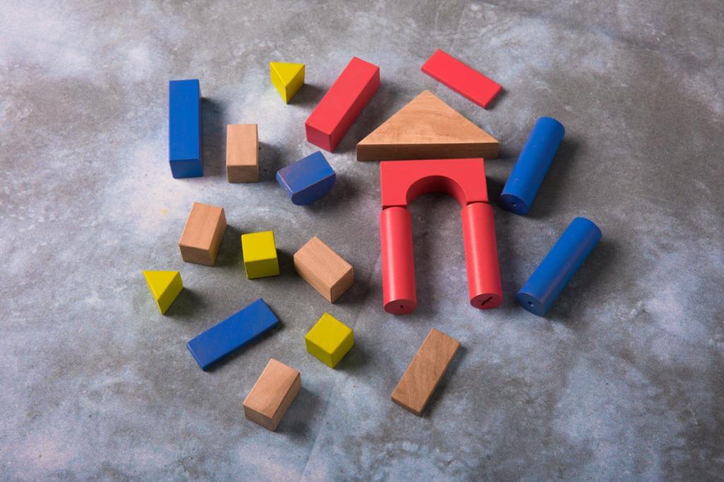 Castle Building Blocks Wooden