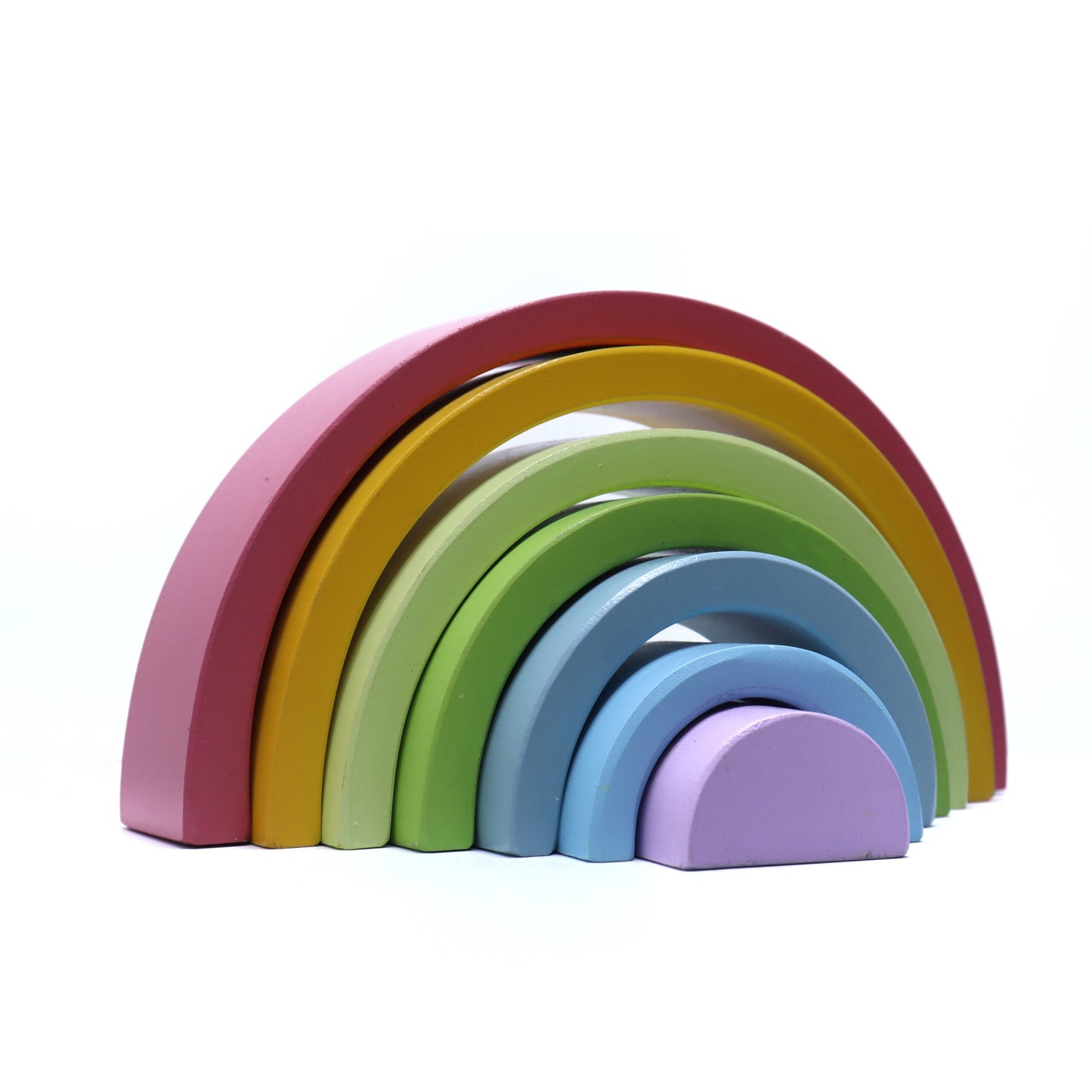 Rainbow Stacking Tunnel Blocks/Puzzle - Pastels