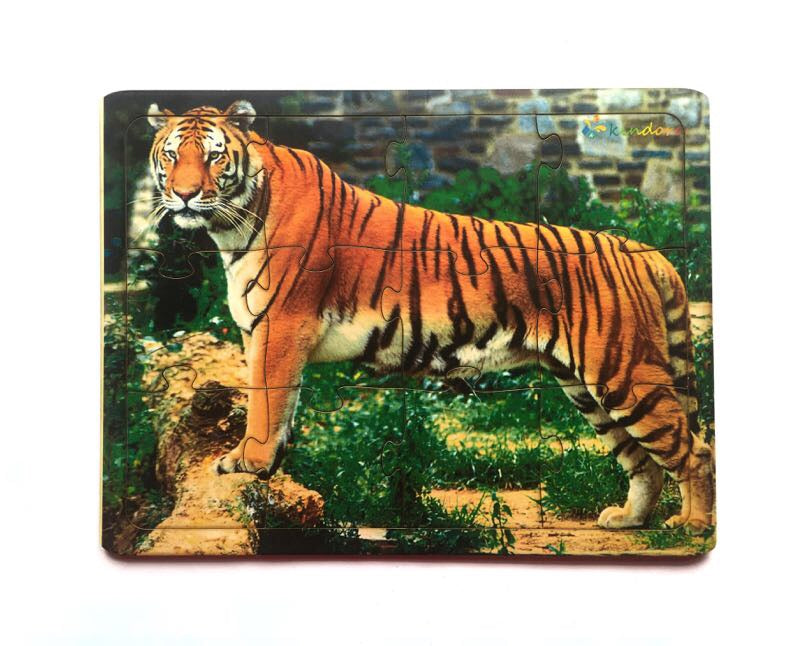 Montessori Jigsaw Puzzle Indian National Animal Tiger
