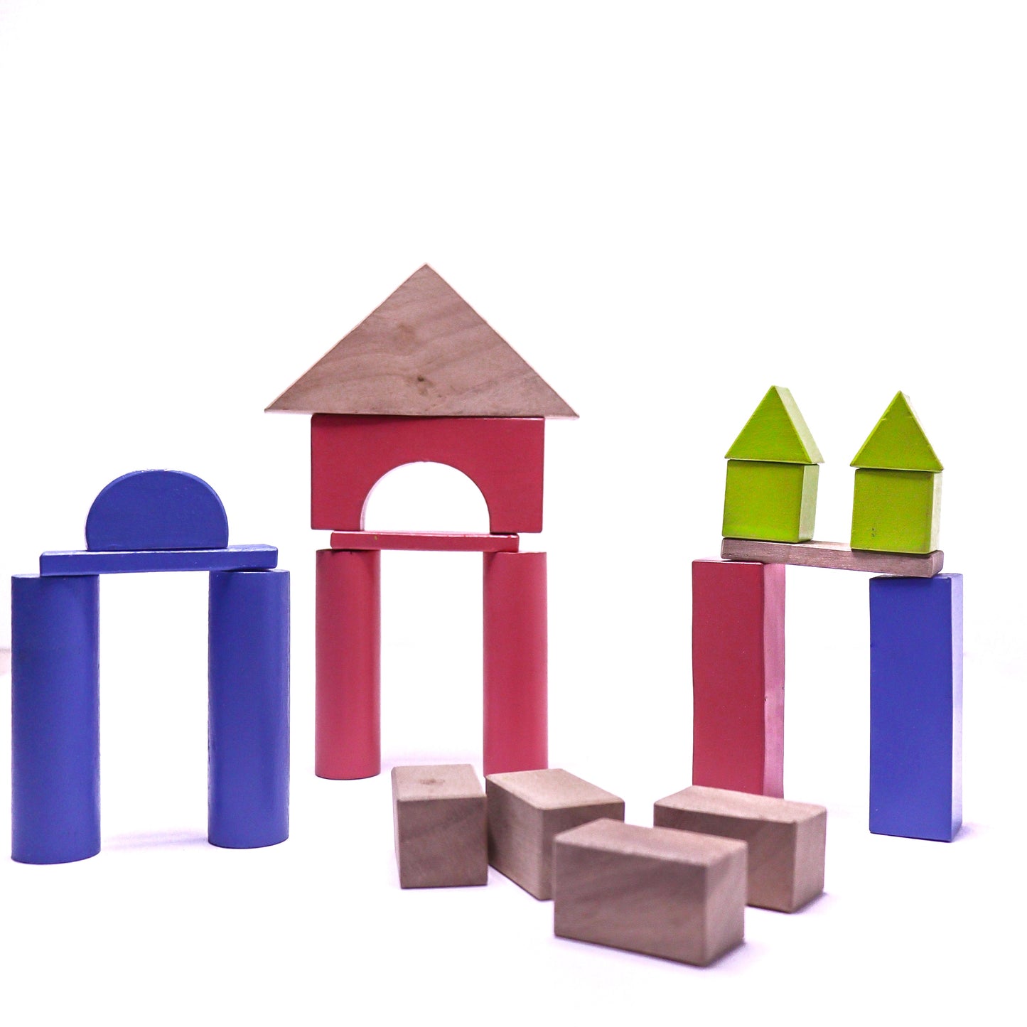 Castle Building Blocks Wooden