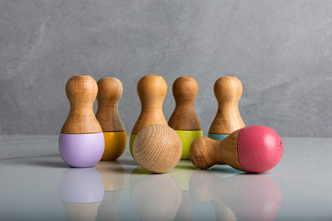 Bowling Pin Toy Set/ Toddler Bowling Set – Kindora Toys