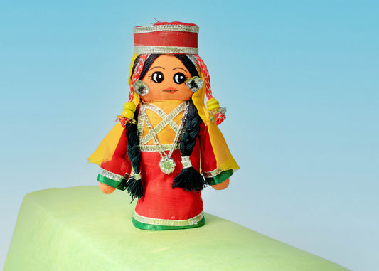 Traditional Kashmiri Costume - Handmade Cloth Doll