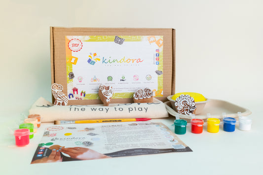 Block Printing DIY Kit For Kids | Animals Kingdom
