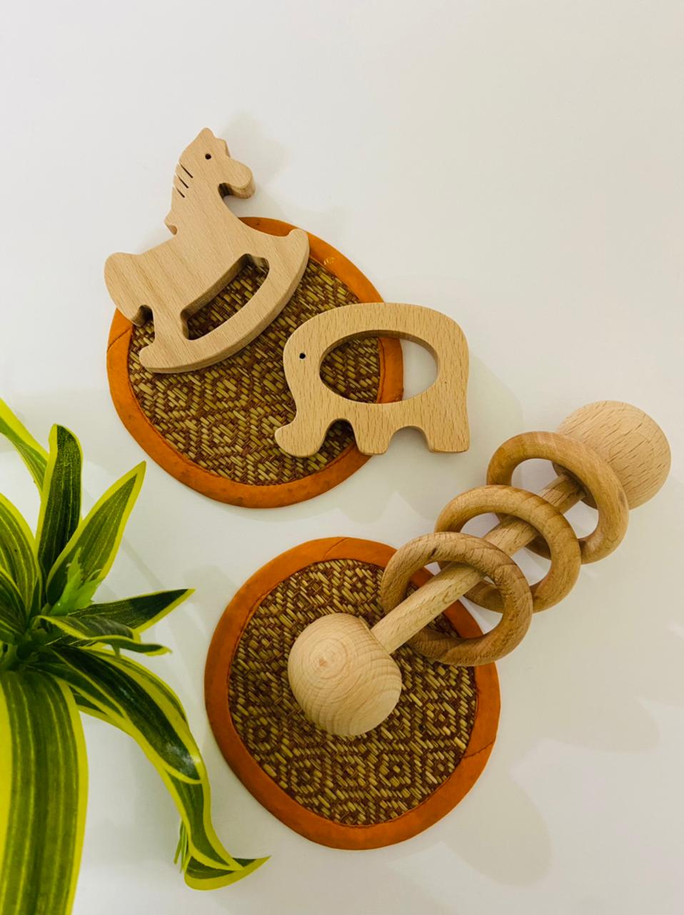 New born Gift Set - Rattle and Teether Combo