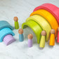 Rainbow Peg Family/Montessori/Waldorf Peg Dolls