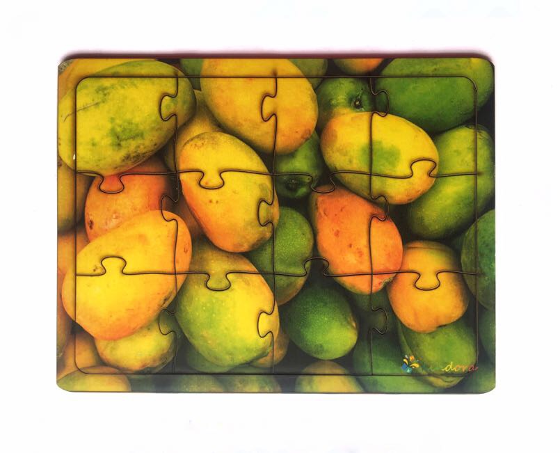 Montessori Jigsaw Puzzle Indian National Fruit Mango
