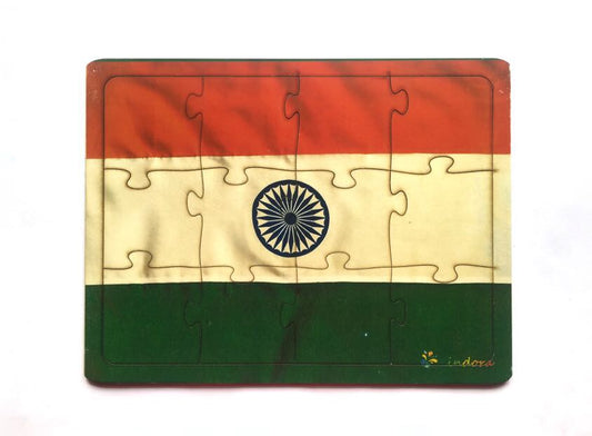 Montessori Jigsaw Puzzle Indian National Flag Tricolor