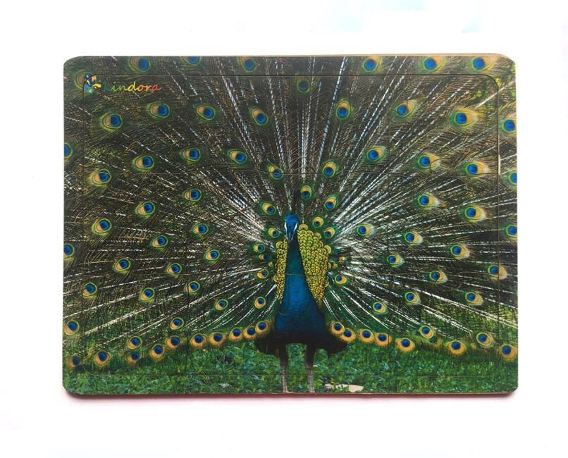 Montessori Jigsaw Puzzle Indian National Bird Peacock