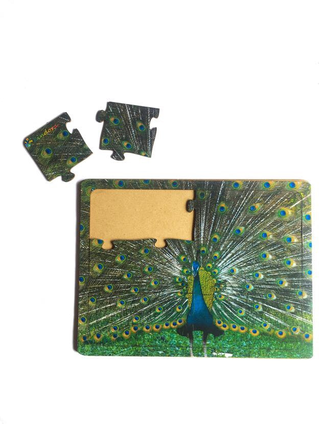 Montessori Jigsaw Puzzle Indian National Bird Peacock