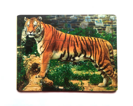 Montessori Jigsaw Puzzle Indian National Animal Tiger