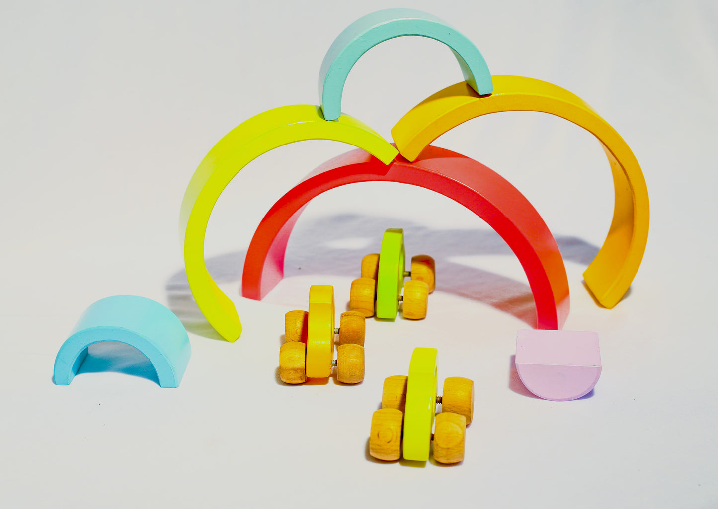 Rainbow Peg Family/Montessori/Waldorf Peg Dolls