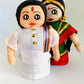 Traditional Tamilian Couple - Handmade Cloth Doll