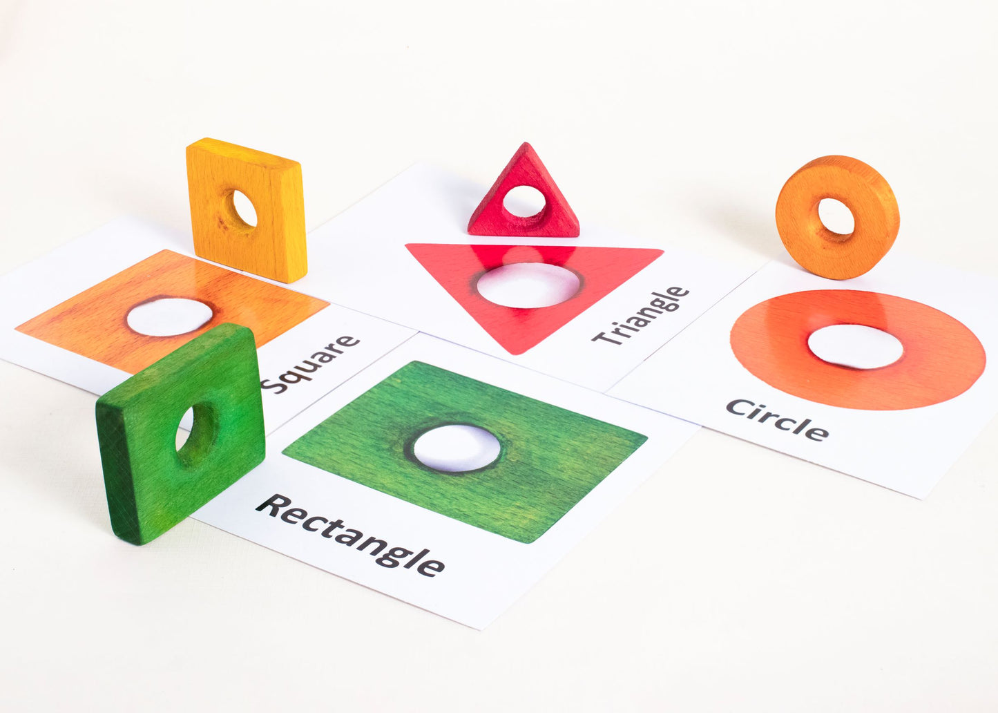 Montessori Inspired Geometric Shapes Stacker